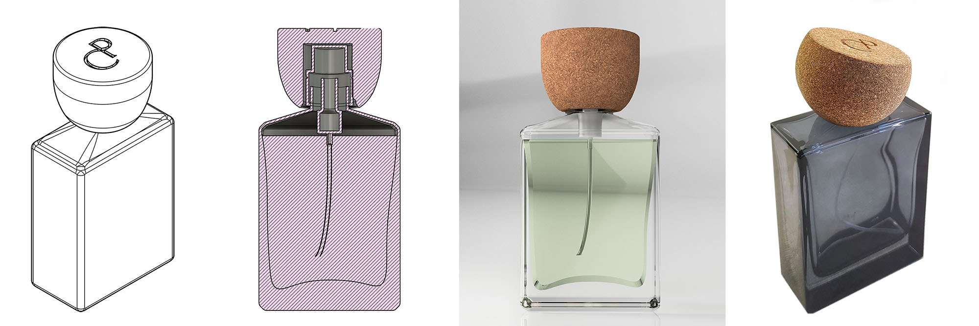 tapones de corcho a medida cosmético perfume