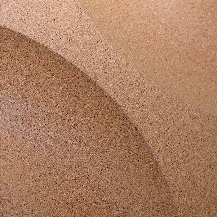 detalle de volumen sobre producto granulado de corcho