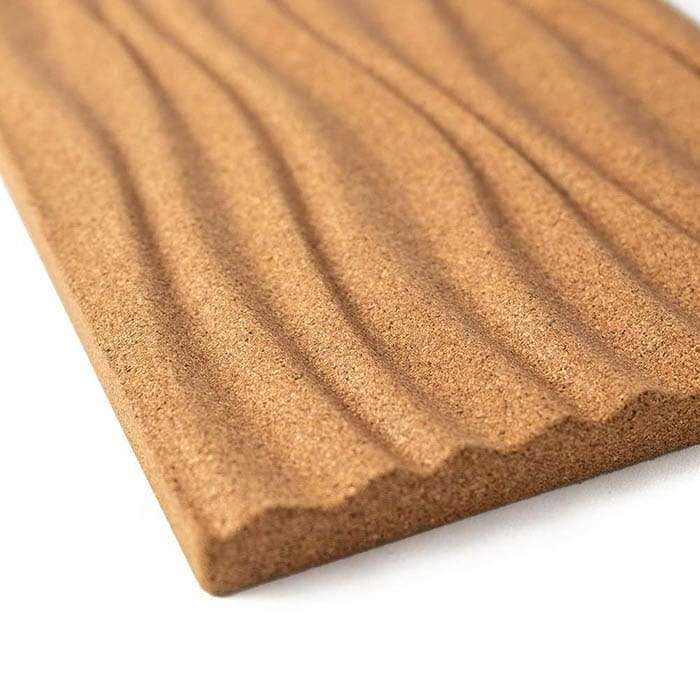 producto de corcho con superficie en relieve